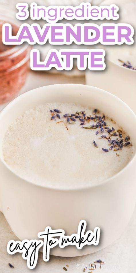 A lavender latte is a delightful fusion of bold espresso, creamy milk, and the calming essence of lavender, creating a dreamy coffee moment that's as delightful to taste as it is to share. Perfect for coffee lovers and those seeking a touch of floral elegance in their cup. via @aylarianne Lavender Oatmilk Latte, Breakfast Buffet Recipes, Honey Lavender Latte, Cappuccino Recipes, Simple Syrup Drinks, Lavender Latte Recipe, Buffet Recipes, Lavender Drink, How To Make Gelato