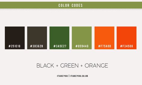 black and orange color combo, black orange and green color scheme, orange and green color combo, orange color combination Color Scheme Orange, Orange Color Combo, Orange Color Scheme, Orange Color Combinations, Orange Color Schemes, Color Schemes Colour Palettes, Green Color Schemes, Interior Design Boards, Modern Color Palette