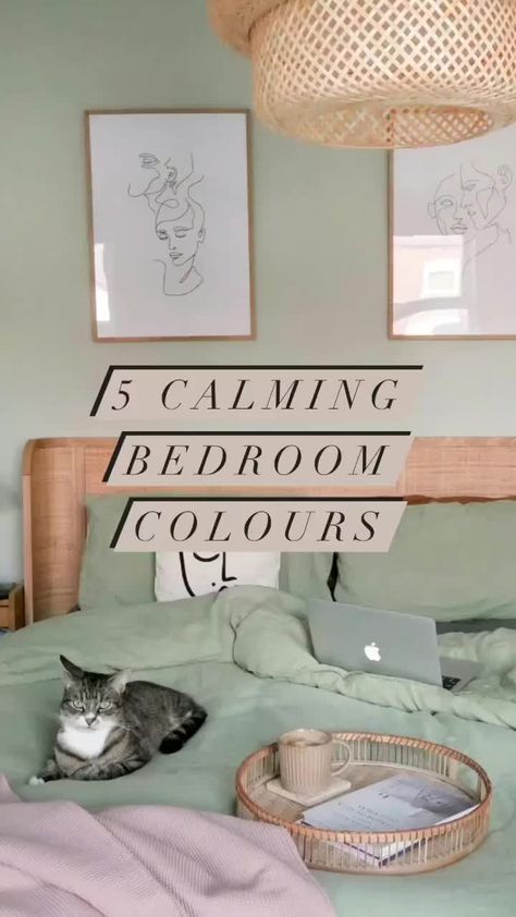 Calming Color Schemes, Relaxing Paint Colors, Bedroom Palette, Calming Bedroom Colors, Adult Bedroom Decor, Cozy Small Bedrooms, Timeless Bedroom, Bold Bedroom, Calming Bedroom