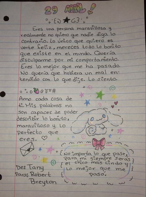 Ideas De Carta, Carta Aesthetic, Cartas Ideas, Ideas Cartas, Cute Boyfriend, Pretty Journals, Cute Letters, Diary Ideas