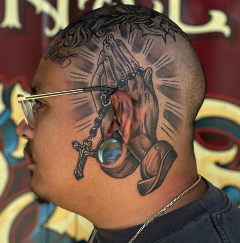 Head Tattoo Men Bald, Head Tattoo Men, Man Tattoo Ideas, Bald Head Tattoo, Traditional Tattoo Man, Dragon Head Tattoo, Tattoo Man, Man Tattoo, Head Tattoo