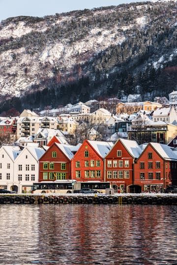 Bergen at Christmas editorial photography. Image of house - 49832492 Norway At Christmas, Bergen Norway Christmas, Bergen Norway Aesthetic, Bergen Norway Winter, Norway Christmas, Christmas Editorial, Bergen To Oslo Train, Big Christmas Tree, Bergen Norway