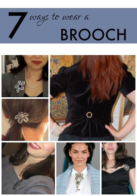 Wondering how to wear a brooch -- and if it has any place in your work wardrobe? We rounded up SEVEN totally work-appropriate ways to wear a brooch. http://corporette.com/how-to-wear-a-brooch/?utm_campaign=coschedule&utm_source=pinterest&utm_medium=Corporette%C2%AE&utm_content=How%20to%20Wear%20a%20Brooch Brooch Outfits, Jewellery Hacks, Wear A Brooch, Antique Pins, Clothing Details, Workwear Fashion, Jewelry Armoire, Big Fashion, Accessories Clothing