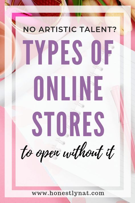 No artistic talent, but still want to open an Etsy shop?  Check out these different types of online stores that you can open without being an artist.  Number 4 is my favorite.  #typesofonlinestores #openanonlinestore #etsyshop Being An Artist, Opening An Etsy Shop, Types Of Packaging, Number 4, Creative Packaging, Online Stores, An Artist, Can Opener, How Can