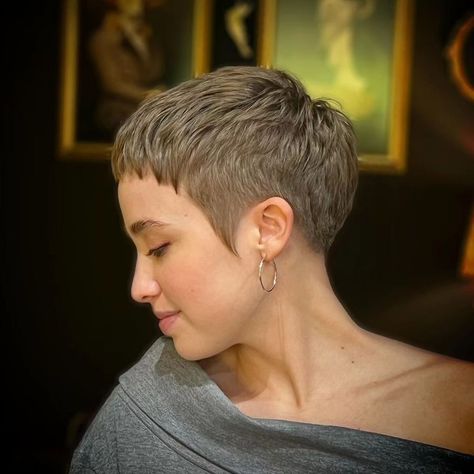 Pony Styles, Kc Concepcion, Super Short Pixie Cuts, Short Cropped Hair, Super Short Haircuts, Crop Hair, Really Short Hair, Very Short Haircuts, Short Hair Pixie Cuts