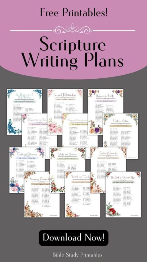 Daily Scripture Writing Plan, Free Scripture Writing Printables, Scripture Plans, Bible Verse Writing Plan, Bible Scripture Writing Plan, How To Add Pages To Your Bible, 2024 Scripture Writing Plans, Scripture Journaling Printables, Writing Scripture