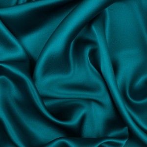 Peacock Color, Teal Fabric, Makeup Rooms, Mood Fabrics, Blue Bridal, Dark Turquoise, Silk Charmeuse, Bamboo Fabric, Deep Teal