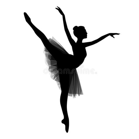 Ballerina On White Background Stock Vector - Illustration of graceful, lady: 102649141 Ballerina Sketch, Ballet Silhouette, Ballet Painting, Ballerina Silhouette, Art Ballet, Dancer Silhouette, Ballerina Painting, Ballet Posters, Dancing Drawings