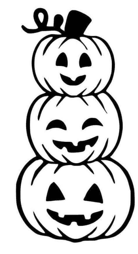 Fun Painting Techniques, Pumpkin Art Ideas, Easy Halloween Drawings, Cute Halloween Drawings, Strašidelný Halloween, Pumpkin Drawing, Halloween Stencils, Homemade Halloween Decorations, Halloween Templates