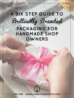 A Six Step Guide to Brilliantly Branded Packaging For Handmade Shop Owners Starting An Etsy Business, Diy Space, Packaging Diy, Pretty Packaging, Brand Label, Graphic Design Resources, Brand Board, Etsy Business, Branded Packaging