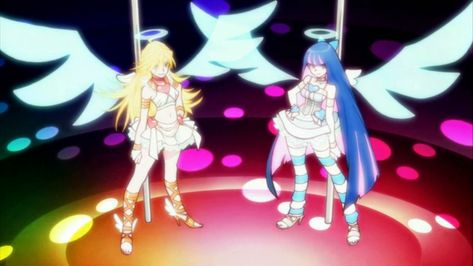 Panty And Stocking Anime, Panty Stocking, Panty And Stocking, Angel Outfit, Anime Expo, Girl Themes, 5 Anime, A Silent Voice, Magical Girl