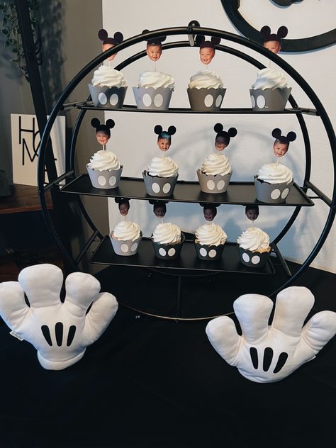 Modern Mickey Mouse First Birthday Black and White Mickey Mouse Vintage Mickey Mouse First Birthday Decor Mickey Mouse Birthday Cupcakes One Mickey Mouse Birthday, Mickey Black And White Party, Monochrome Mickey Mouse Birthday, Mickey Mouse Birthday Party Ideas 1st For Boys Decor, 1st Bday Mickey Mouse Theme, Oh Twodles Birthday Balloon Arch, Mickey Mouse 1 Birthday, Mickey Mouse Birthday Party Ideas 1st Black And White, Black And White Mickey Birthday