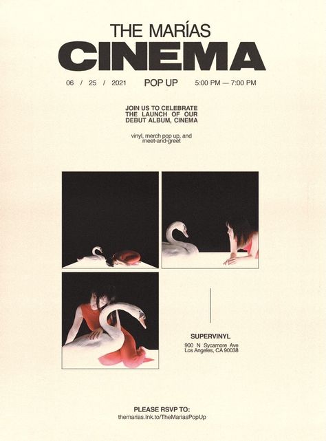 The Marias Cinema, The Marias, Cv Inspiration, The Marías, Cinema Art, Desain Editorial, Music Poster Design, Dorm Posters, Band Wallpapers