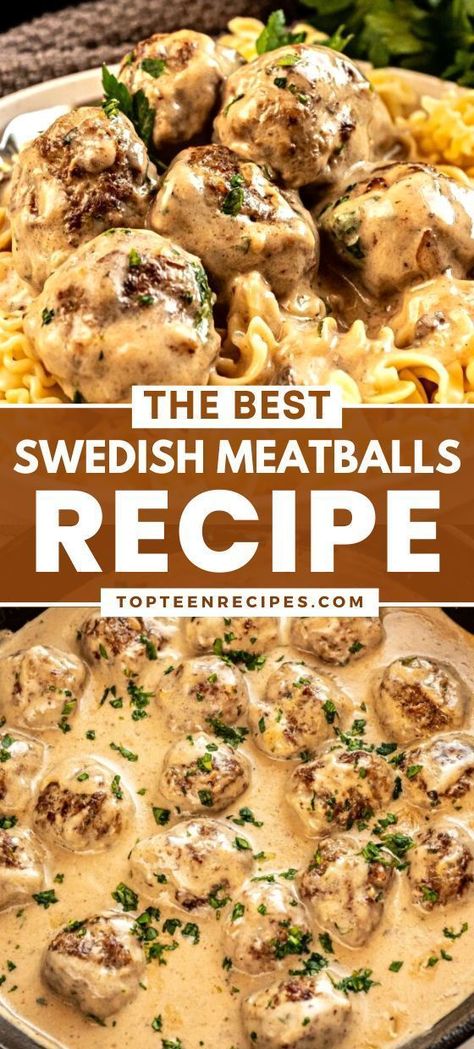 The Best Swedish Meatballs Recipe Best Swedish Meatball Recipe, Traditional Swedish Meatballs, Best Swedish Meatballs, Swedish Meatball Recipe, Swedish Meatballs Recipe, Swedish Meatballs Easy, Meatball Recipes Crockpot, Meatball Dinner, Crock Pot Meatballs