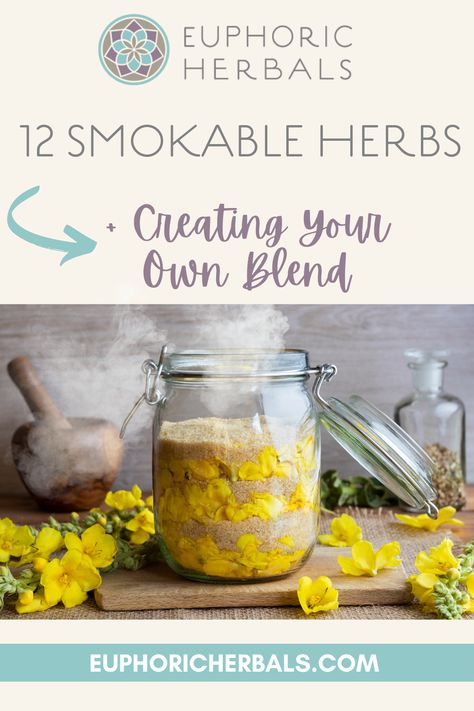 Herbs For Cancerians, Smokable Herbs And Flowers, Euphoric Herbs, Mood Boosting Herbs, Smokeable Herbs And Benefits, Smokable Herb Blends, Smokeable Herbs, Herbal Astrology, Smokable Herbs