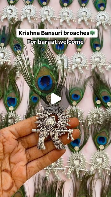 Rakhi / wedding favours / haldi,mehendi favours on Instagram: "So mesmerising🥹
Isn’t it?

Order these super unique & premium broaches for your functions instead those boring ones!

Dm us to order!

Welcome broaches, baraat welcome, return favours,wedding return favours

#broaches #baratwelcome #harekrishna #weddingfavours #returnfavours" Mehendi Favours, Return Favours, Favours Wedding, Hare Krishna, Wedding Favours, Wedding Favors, Instagram