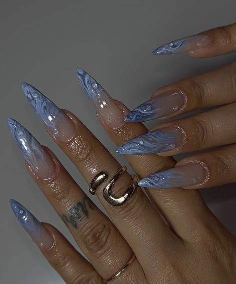 Long Almond Summer Nails, Nail Ideas Stilletos, Stiletto Nails Summer, Stilleto Nails Designs, Her Nails, Classy Acrylic Nails, Makijaż Smokey Eye, Beach Nails, Fire Nails