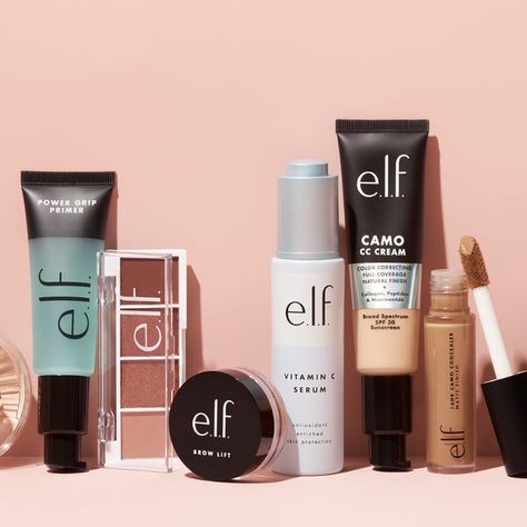 elf cosmetics Elf Cosmetics Skincare, Best Elf Makeup Products, Best Elf Makeup, Best Elf Products, Primer For Dry Skin, Everyday Sunscreen, Elf Products, Elf Face, Matte Makeup