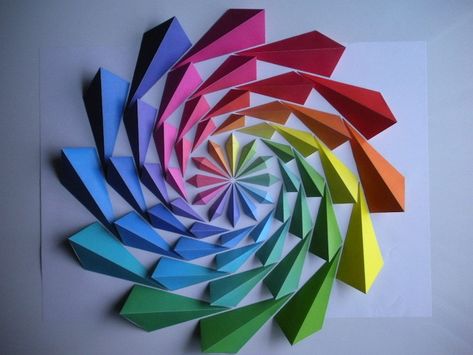 Artist: Kota Hiratsuka Origami Wall Art, Origami Paper Art, Origami Butterfly, Paper Craft Tutorials, Origami Box, Origami Design, 3d Origami, Diy Origami, Origami Flowers