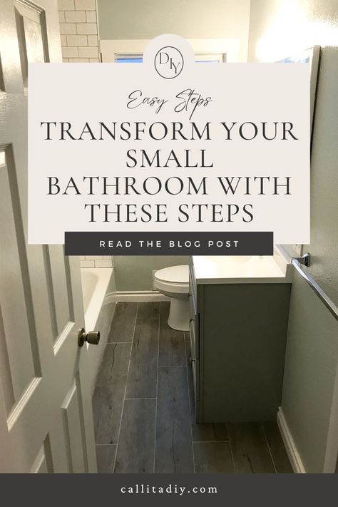 Ready to transform your small bathroom? 🛁✨ Check out our comprehensive guide on bathroom renovation! Discover 7 essential steps to update and modernize your space on a budget. From planning and design to DIY tips and finishing touches, we've got you covered. Perfect for small bathroom makeovers! 🚿🔧

#BathroomRenovation #SmallBathroomMakeover #DIYHomeProjects #BathroomDesign #HomeImprovement #RenovationIdeas #BathroomInspiration #SmallSpaceLiving #DIYRenovation Small Bathroom Budget Makeover, Making A Small Bathroom Look Larger, Mini Bathroom Makeover, Bathroom Facelift Budget, Gally Bathrooms Ideas, Second Bathroom Ideas, How To Make A Small Bathroom Look Bigger, Small Bathroom Remodel On A Budget, Small Rectangle Bathroom