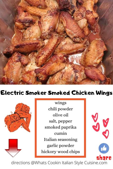 chicken wings, smoker wings, smoked wings how to make wings in a smoker, chicken wings with honey barbecue Italian American Food, Smoked Wings, Smoked Bbq, Smoked Chicken Wings, Chicken Wing Sauces, Cooking Tricks, American Foods, Utica Ny, Chicken Breakfast