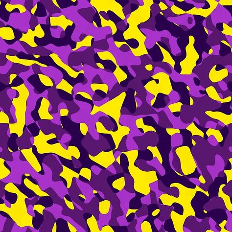 Purple and Yellow Camouflage Camo Pattern Yellow Camouflage, Purple Camo, Color Schemes Colour Palettes, Camo Patterns, Purple And Yellow, Unique Image, Colour Palettes, Nature Images, Love Images