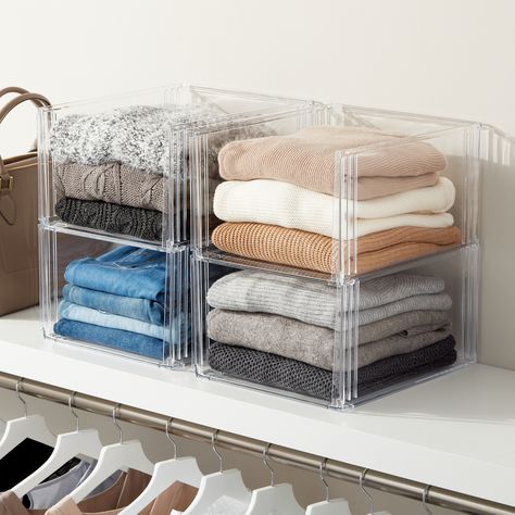 Best Shoe Rack, Closet Organization Bins, Stacking Bins, Pantry Bin, Closet Shoe Storage, Closet Shelf Organization, Wardrobe Organisation, The Home Edit, The Container Store