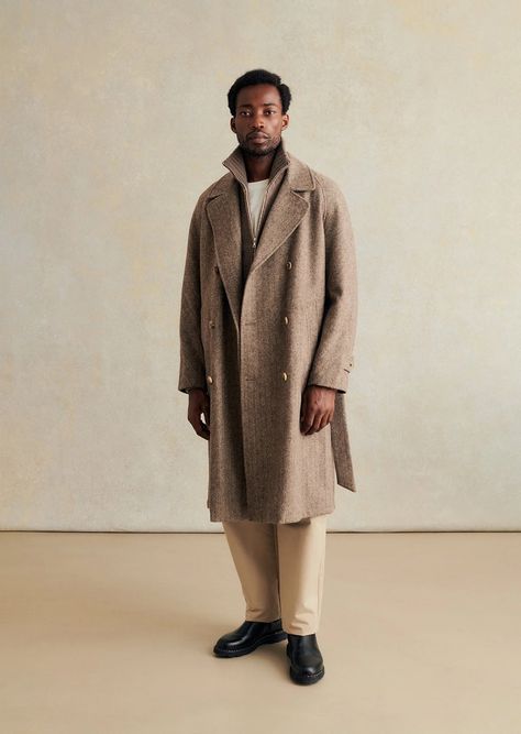 derek guy on X Boucle Sweater, Japanese Cotton, Double Breasted Coat, Black Excellence, Vintage Coat, Model Fits, Coat Fashion, Cotton Flannel, Wool Jacket