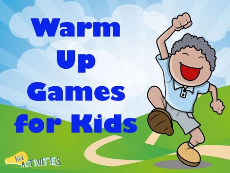 warm up games for kids Warm Up Games For Kids, Preschool Gymnastics Games, Pe Warm Up Games, Fun Warm Up Games, Warm Up For Kids, Stretches For Kids, Gymnastics Games, Gym Warm Up, Kids Exercise Activities