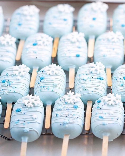 12pcs 1 dozen Decorated Cakesicles Snowflakes Cakesicles | Etsy Christmas Cakecicles, Cake Pops Christmas, Snowflakes Cake, Gluten Free Cake Pops, Macaroon Wedding Cakes, Frozen Themed Party, Frozen Themed Birthday Cake, Pastel Frozen, Popsicles Cake