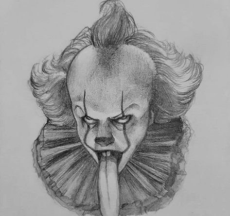 Creepy Sketches, Es Pennywise, Scary Drawings, Horror Drawing, Weird Drawings, Creepy Drawings, Losers Club, Horror Artwork, Horror Movie Art