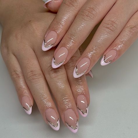 spice up your french tips with some chrome 🍧 - - - #nailsofinstagram #gelxnails #nailsoftheday #nailsnailsnails #nailsonfleek #explorepage #559nails #fresnonails #fresnogelx French Tips, Nails On Fleek, Spice Up, Spice Things Up, Nails, Quick Saves