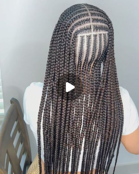 Armonnie on Instagram: "I haven’t done tribal braids in soo long 😍😩😩I fell inlove with these 😍😍from the hair to the client just pretyyyy asff😩😩" Layer Braids Black Hairstyles, Layer Braids, Stitch Braids, Middle Parts, I Feel Pretty, The Client, Long I, Black Girls Hairstyles, I Fall