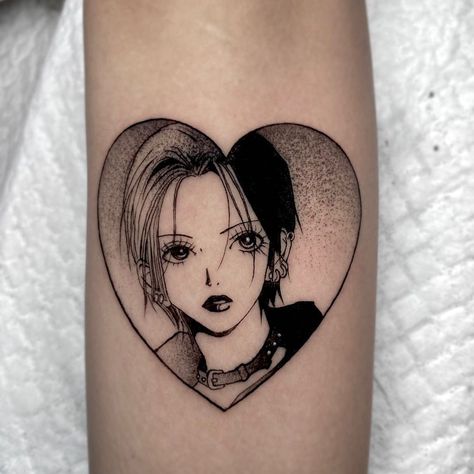 Nana Amira Tattoo, Nana Osaki Tattoo, Nana Anime Tattoo, Nana Tattoo, Tattoo 2024, Nana Anime, Nana Osaki, Anime Tattoo, Japanese Illustration