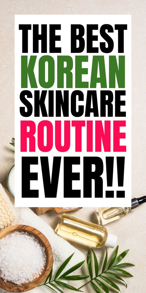 Korean skincare is all the rage right now and with good reason! Their simple but effective 10-step Korean skincare routine will give you glowing, youthful skin. Follow these steps every day and you'll see a noticeable difference in your complexion. Korean Skincare Retinol, Korean Night Skincare Routine, Riman Korean Skincare, Korean Skincare Routine Steps, Skincare Products Korean, 10 Step Korean Skincare Routine, Korean Skincare For Dry Skin, Skincare Routine Steps, Best Korean Makeup