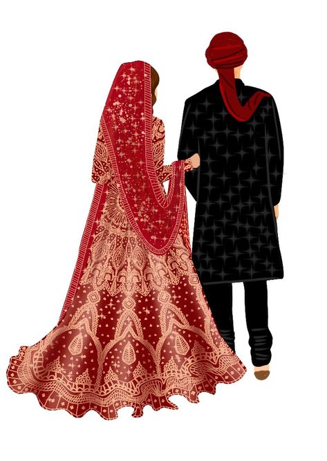 Bride and groom Nikah Couple Illustration, Mehndi Bride Illustration, Nikkah Illustration, Nikah Illustration, Muslim Couple Illustration Wedding, Muslim Bride And Groom Cartoon, Indian Bride And Groom Illustration, Indian Wedding Couple Illustration, Wedding Caricature Couple