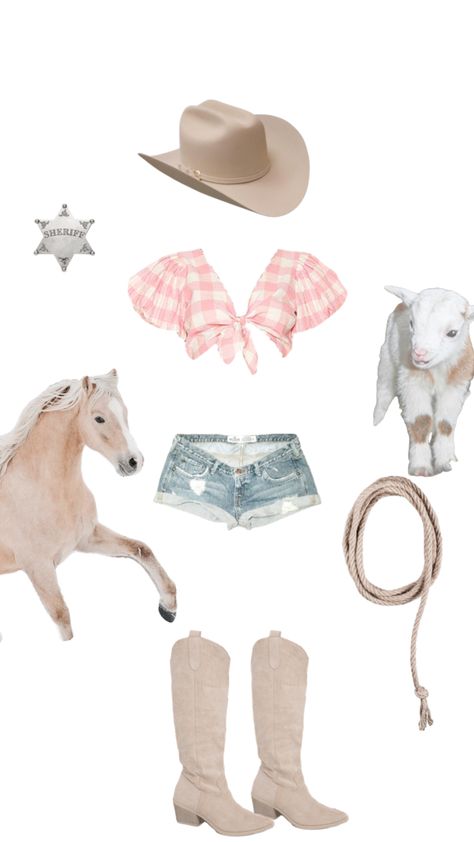 #cowgirl #country #outfitinspo Country Barbie Outfits, Cowgirl Club Outfit, Cowgirl Costume Aesthetic, Sims 4 Cowgirl Cc, Outfit Vaquero, Technical Sketch, Saddle Club, Country Glam, Western Wear Outfits