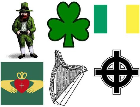 Folk Symbols, Ireland Images, Irish Folk, Irish Symbols, Needlepoint Ideas, Capricorn Life, National Emblem, Symbols And Meanings, Ancient Symbols