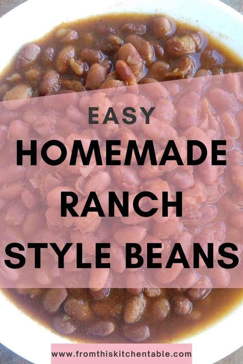 Ranch Beans Recipe, Ranch Style Beans Recipe, Ranch Style Beans, How To Make Ranch, Instant Pot Slow Cooker, Recipe Instant Pot, Stove Top Recipes, Spaghetti Squash Recipes, Homemade Ranch