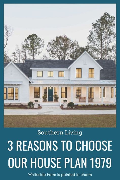 Southern Living House Plans Farmhouse, Exterior Farmhouse, Southern Living House, Southern Farmhouse, Southern Living House Plans, American Farmhouse, Southern House Plans, Farmhouse House, Plans Modern