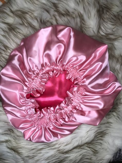 Each oversized Satin lined bonnet is handmade and lined with satin. Oversized bonnet is 15"-18". Pink Satin Bonnet, Pink Bonnet Aesthetic, Bonnets Aesthetic, Bonnet Aesthetic, Xmas List Ideas, Pink Bonnet, Obx Dr, Dr Closet, Silk Bonnet