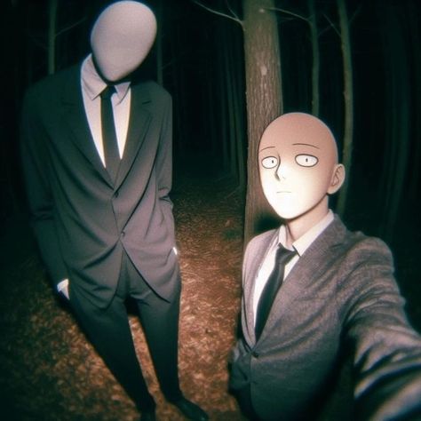 Iconic Cartoon Pfp, Slenderman Pfp, Horror Pfp, Wojskowy Humor, Cartoon Asthetic, Saitama One Punch, Saitama One Punch Man, Slender Man, One Punch Man Anime