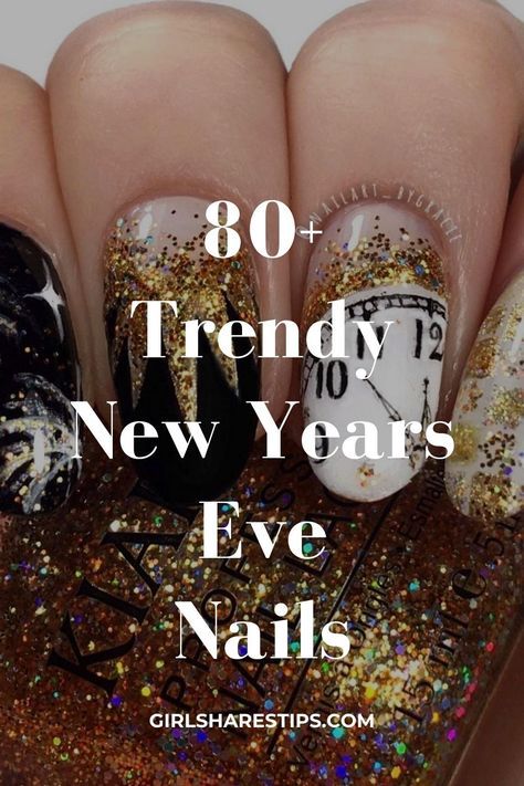 Nail Happy New Year, Short Nails Ideas New Year, Firework Nails Design New Years, Nail Designs For New Years Sparkle, New Years Eve Nails Short, Nails Ideas Sparkle, Party Nails New Years Eve Sparkle, Nails Ideas New Years, Party Nails New Years Eve