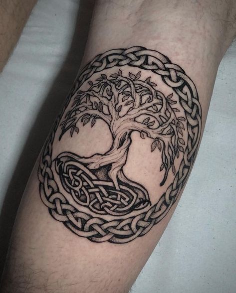 Viking Tree Of Life Tattoo, Tattoos Tree Of Life, Tree Of Life Tattoo Ideas, Life Tattoo Ideas, Celtic Tree Tattoos, Yggdrasil Tattoo, Spades Tattoo, Viking Tree Of Life, Rabe Tattoo