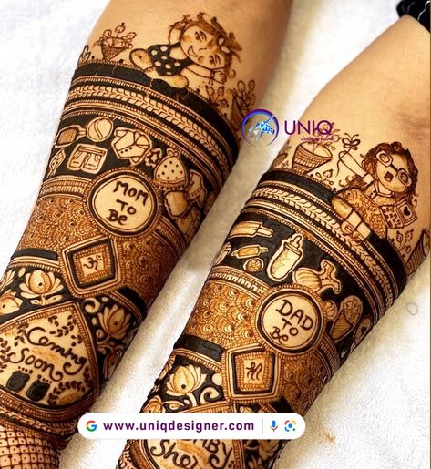 Mahendi Designs Baby Shower Mahendi Design, Baby Shower Mehandi, Baby Shower Mehndi, Baby Mehndi, Round Mehndi Design, Baby Shower Jewelry, Baby Mehndi Design, Mehandhi Designs, Khafif Mehndi