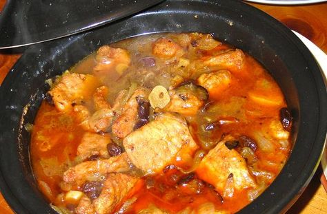 Foodista | Recipes, Cooking Tips, and Food News | Moroccan Pork In A Tagine Moroccan Pork, Moroccan Tagine Recipes, Tajin Recipes, Tagine Cooking, Moroccan Cooking, Beef Steak Recipes, Tagine Recipes, Easy Crockpot Dinners, Egyptian Food