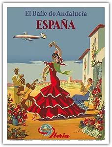 Vintage Airline, Dance Themes, Dancers Art, Airline Travel, Flamenco Dancers, Vintage Airlines, Air Lines, Island Art, Estilo Art Deco