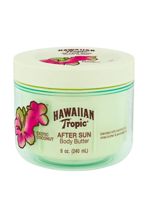 Hawaiian Tropic Body Butter, Summer Wishlist Products, Hawaii Products, Hawaiian Tropic After Sun, Sun Skin Care, Coconut Body Butter, After Sun Lotion, After Sun Care, Summer Products