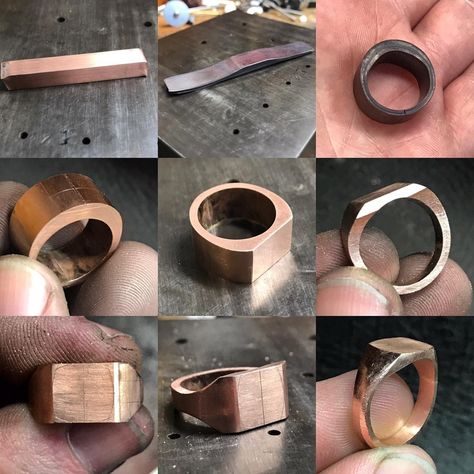 Teeps The Jeweller (@teepsthejeweller) • Instagram-foto's en -video's Jewelry Techniques, Handmade Gold, Brass Jewelry, The Stone, Halo Rings, The Band, Jewelry Tutorials, Signet Ring, Bending