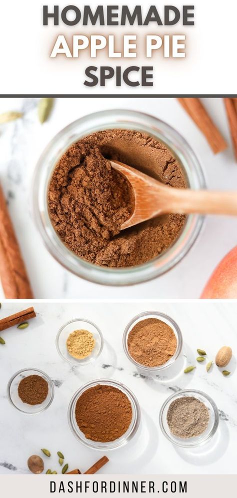 If you're looking forward to Fall baking, you have to try this easy homemade seasoning recipe: apple pie spice. Just like pumpkin pie spice, but specially curated for apple recipes. Apple Pie Seasoning Recipe, Apple Pie Seasoning, Apple Pie Spice Recipe, Recipe Apple Pie, Pie Spice Recipe, Homemade Seasoning, Homemade Apple Pie, Homemade Spice Blends, Seasoning Recipe